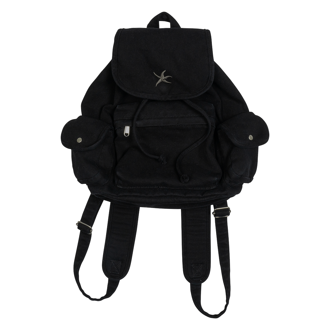 TCM STARFISH DENIM BACKPACK (BLACK)