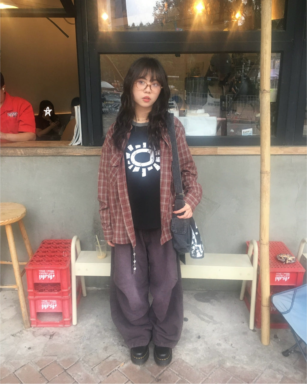 star rivet washed jeans (women)