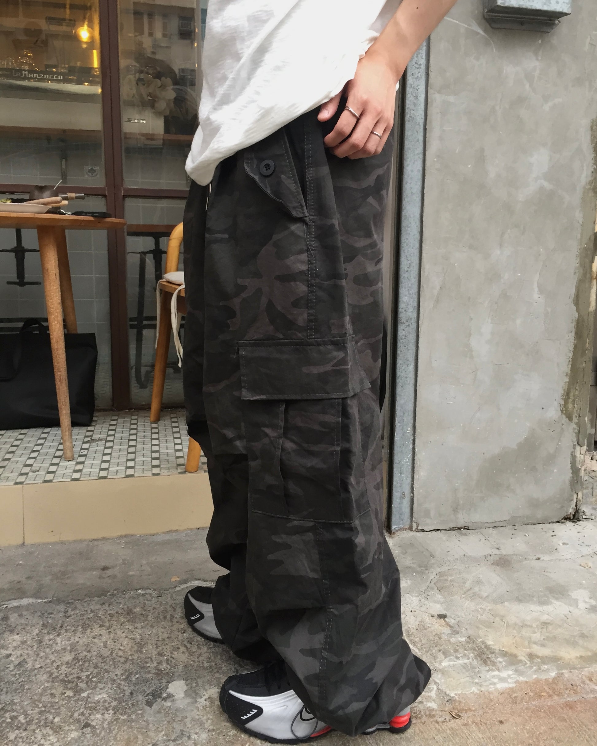 military camo work pants (charcoal)