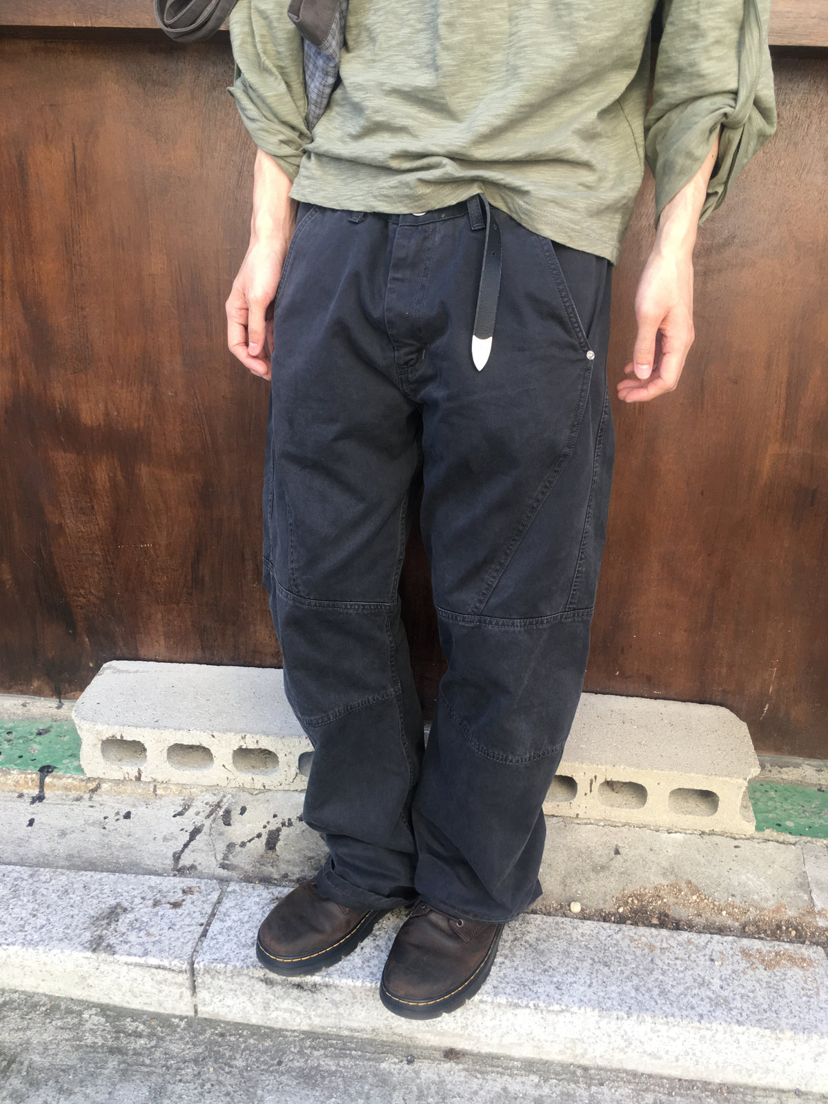 vintage flared pants (charcoal)