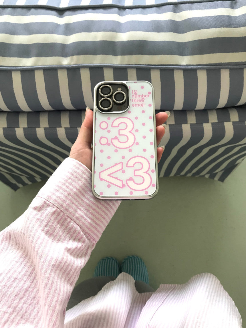 <3 emoji phone case (7 color)