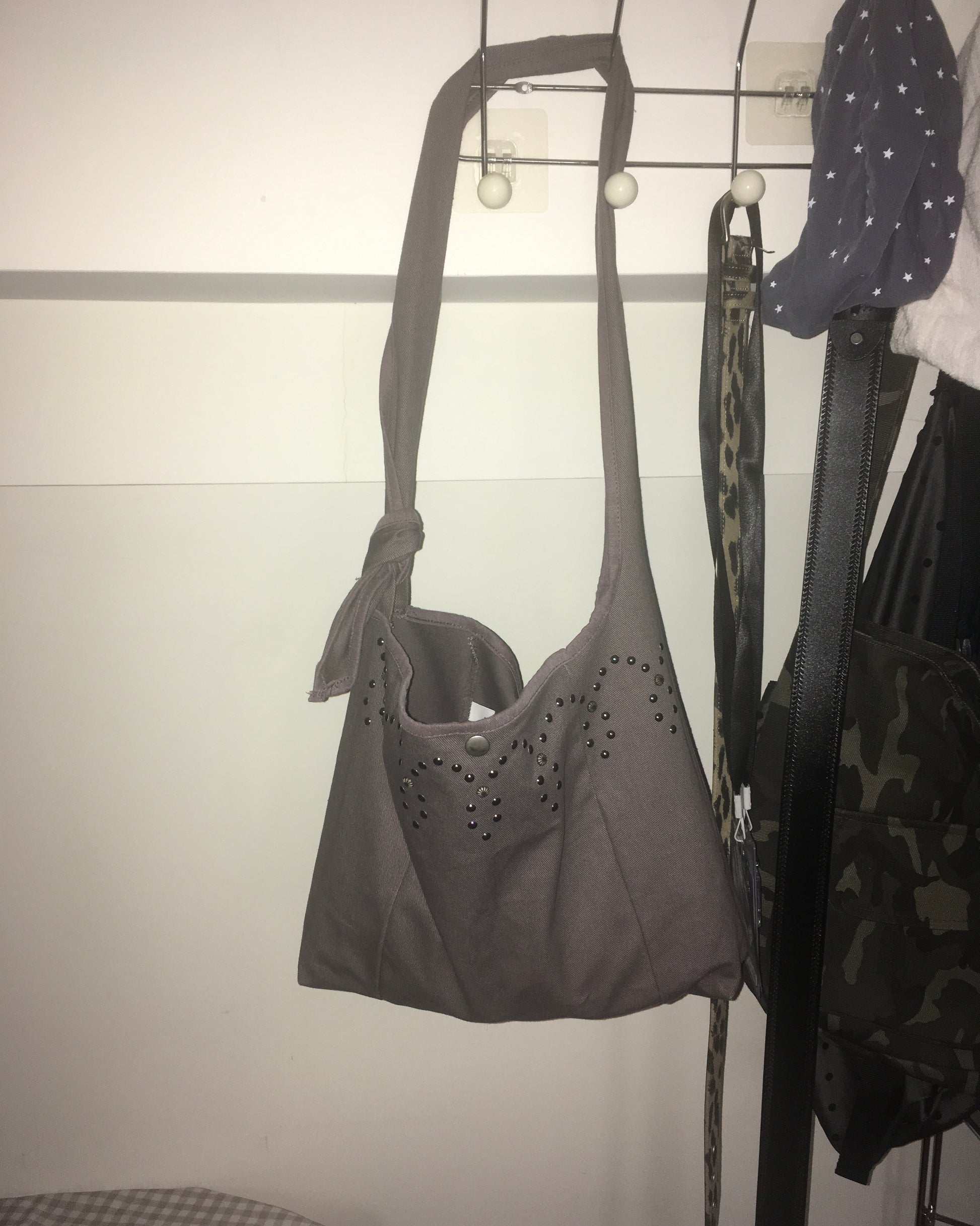 studded shoulder bag