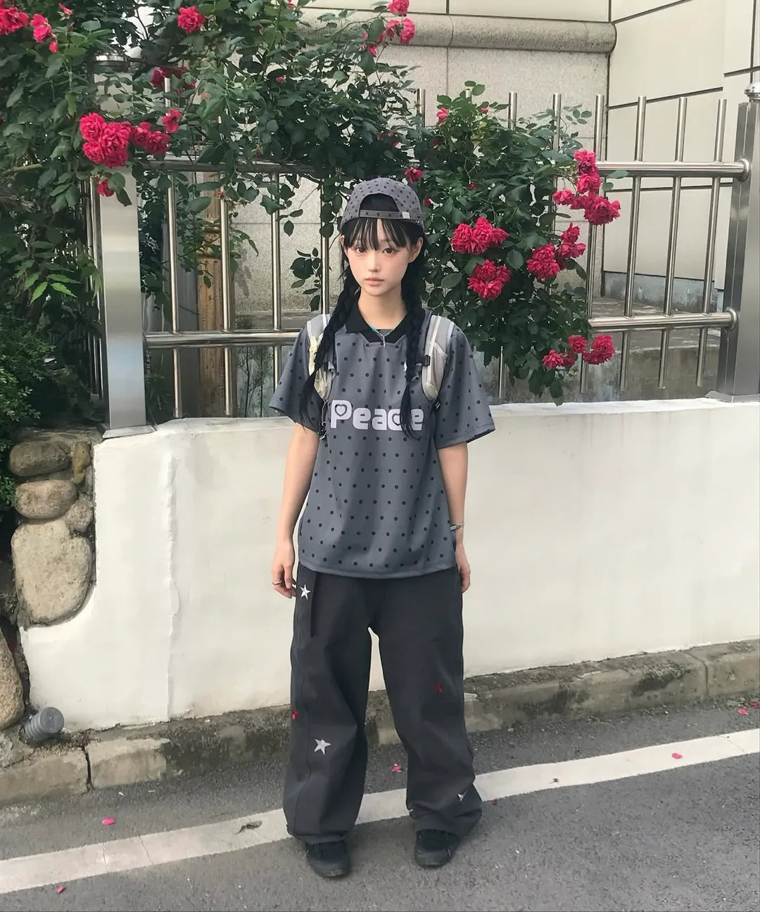 BAUF STAR SYMBOL PANTS (CHARCOAL)