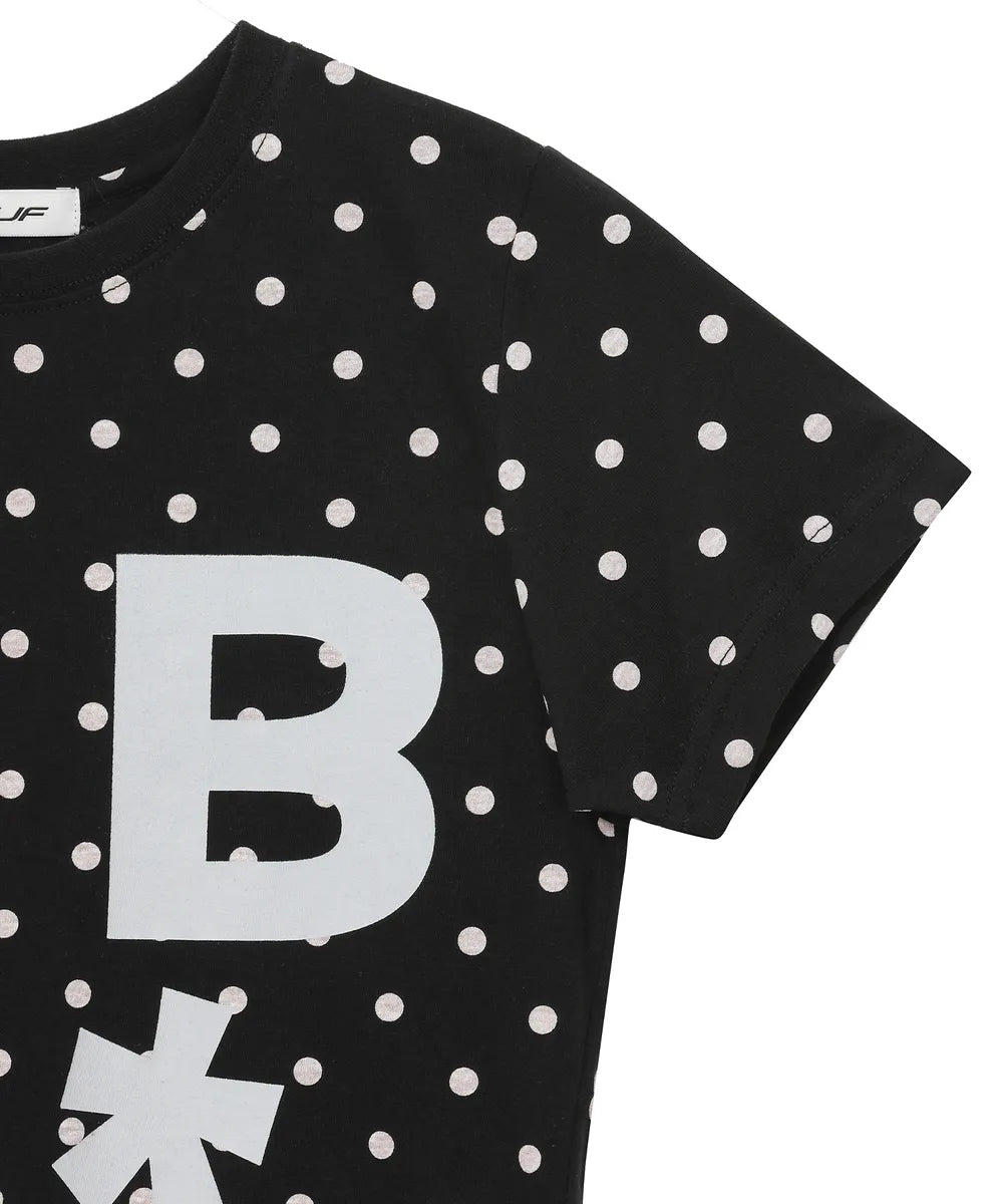 BAUF B LOGO SLIM FIT T-SHIRT (DOT BLACK)