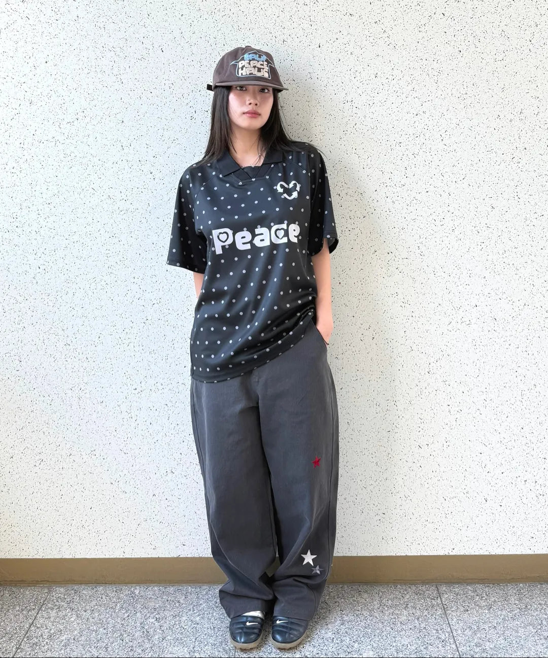 BAUF STAR SYMBOL PANTS (CHARCOAL)