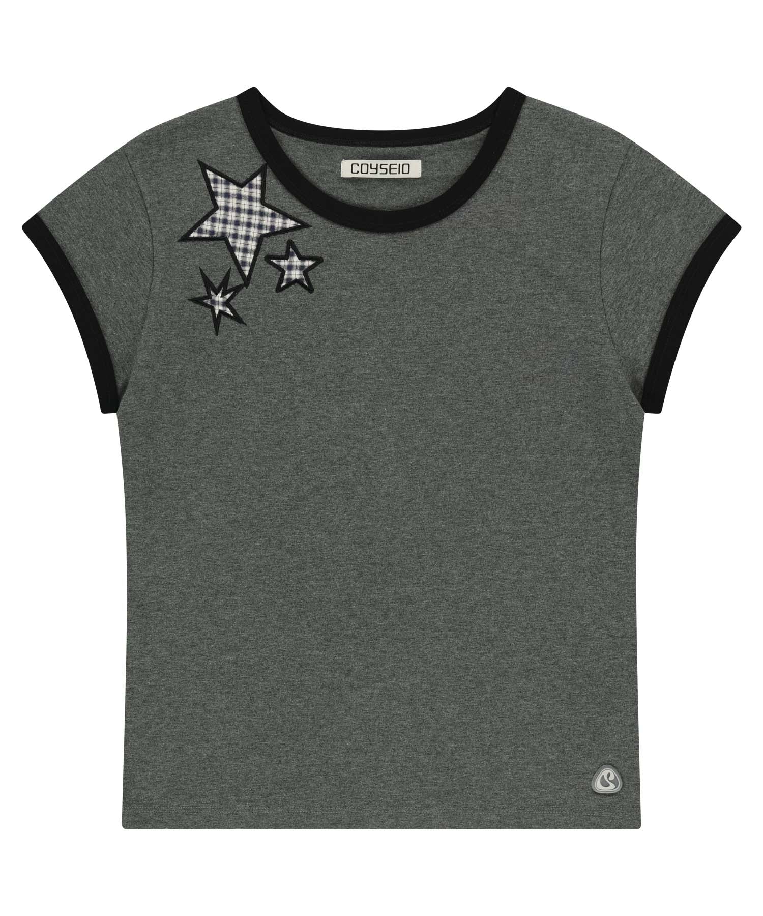 ✪【𝘱𝘳𝘦-𝘰𝘳𝘥𝘦𝘳】coyseio triple star ringer tee (2 color)