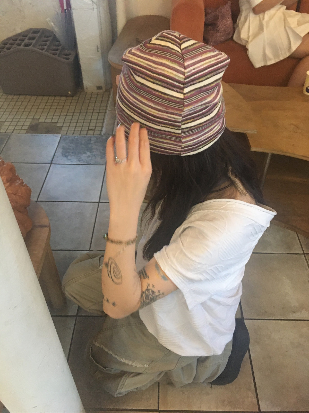 (★best) textured off shoulder blouse