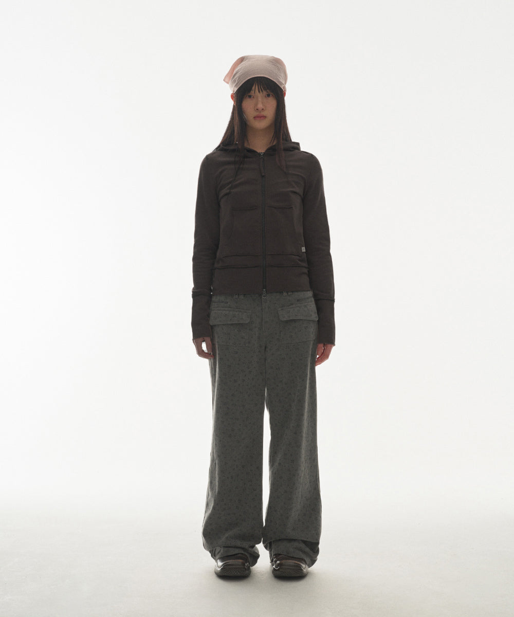 ✪【𝘱𝘳𝘦-𝘰𝘳𝘥𝘦𝘳】coyseio stitch hood zip-up (3 color)