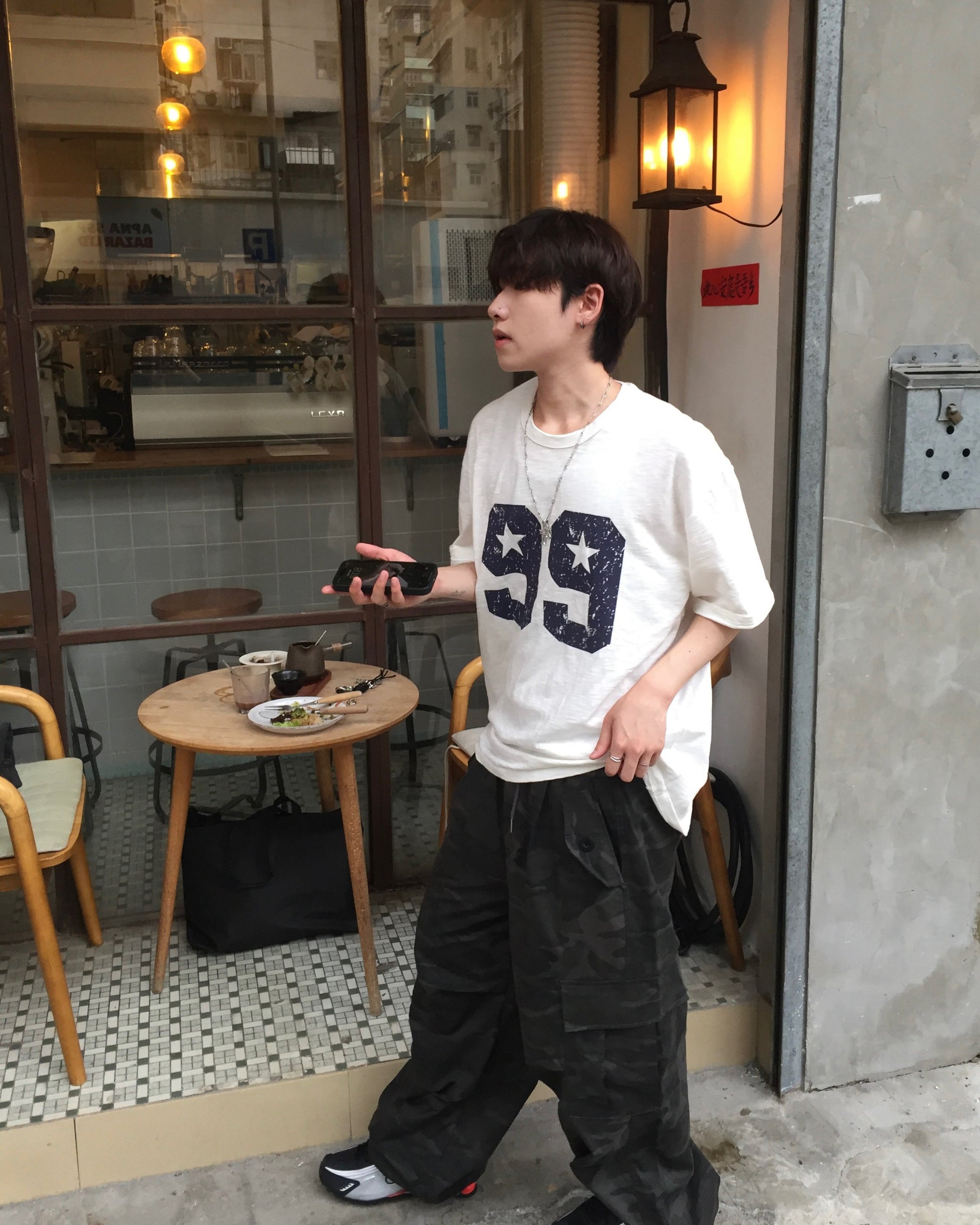 99 painted tee (white)
