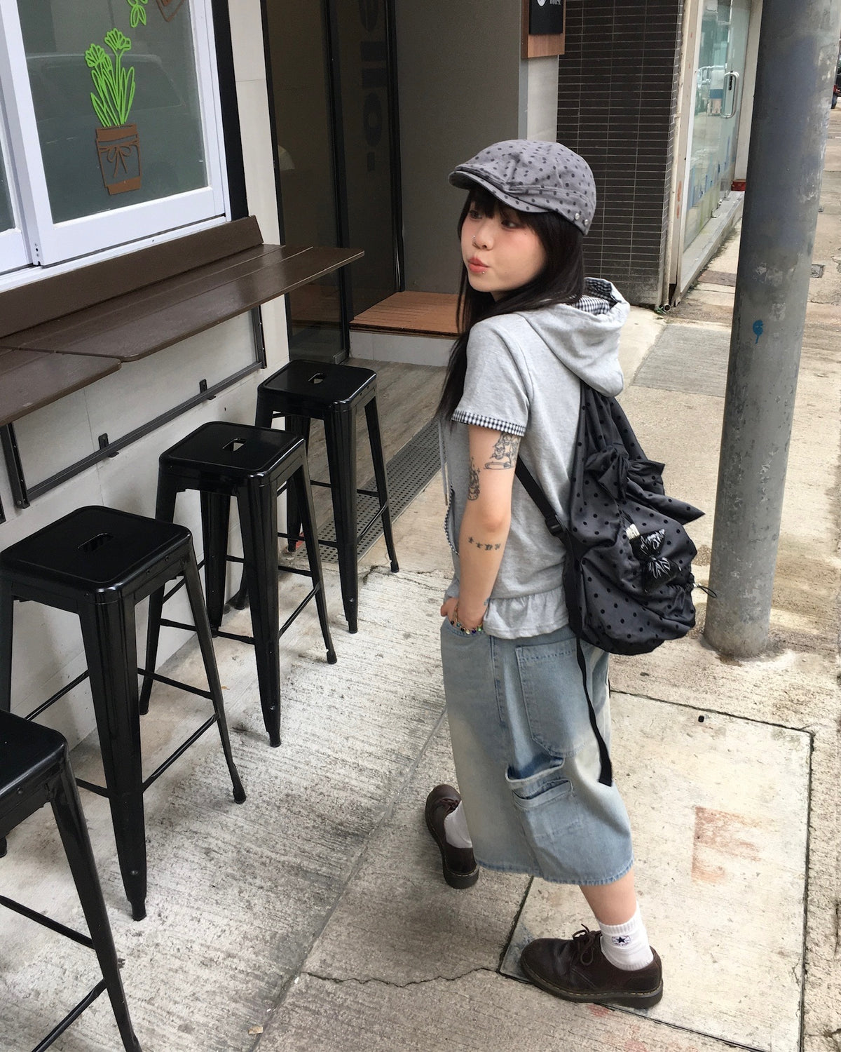 dot backpack (black)
