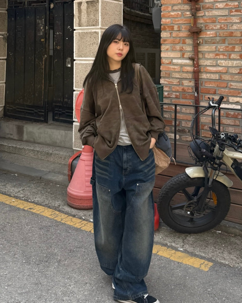 camo damaged jacket