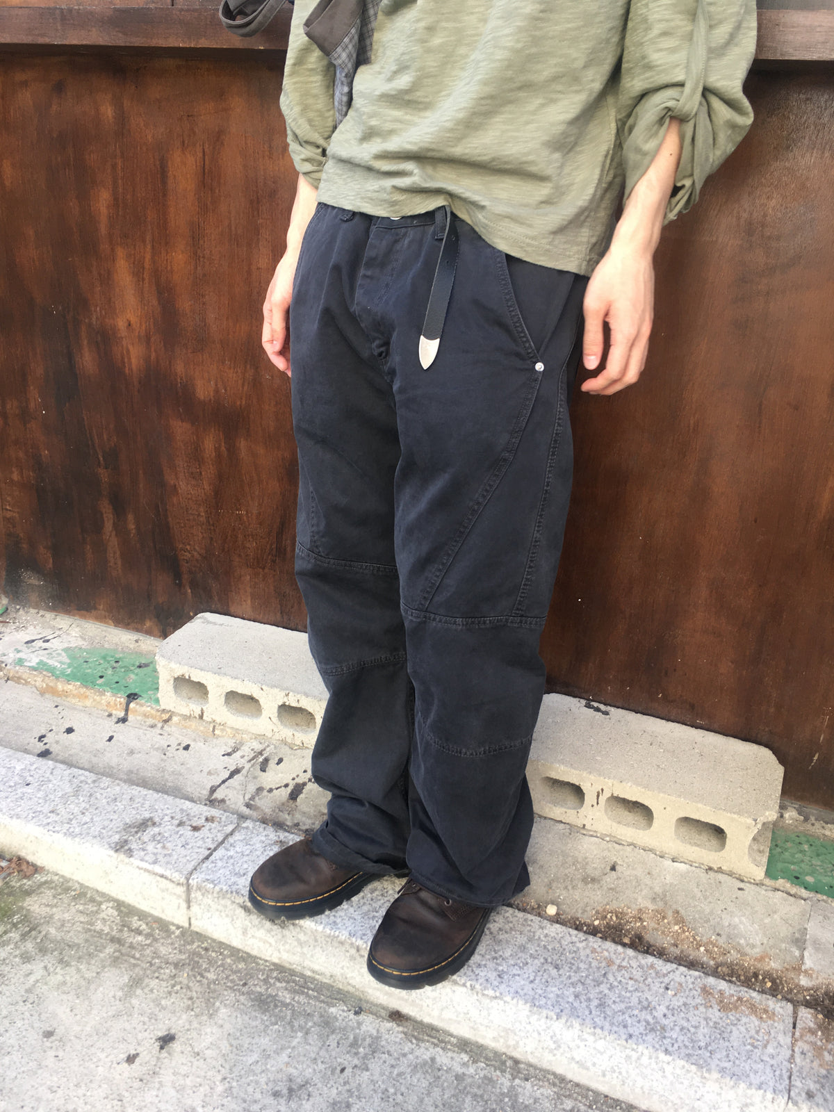 vintage flared pants (charcoal)