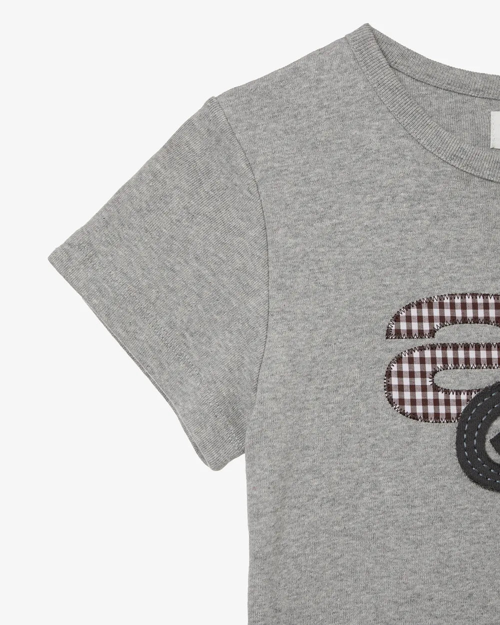 AEAE APPLIQUE LOGO TEE (GREY)