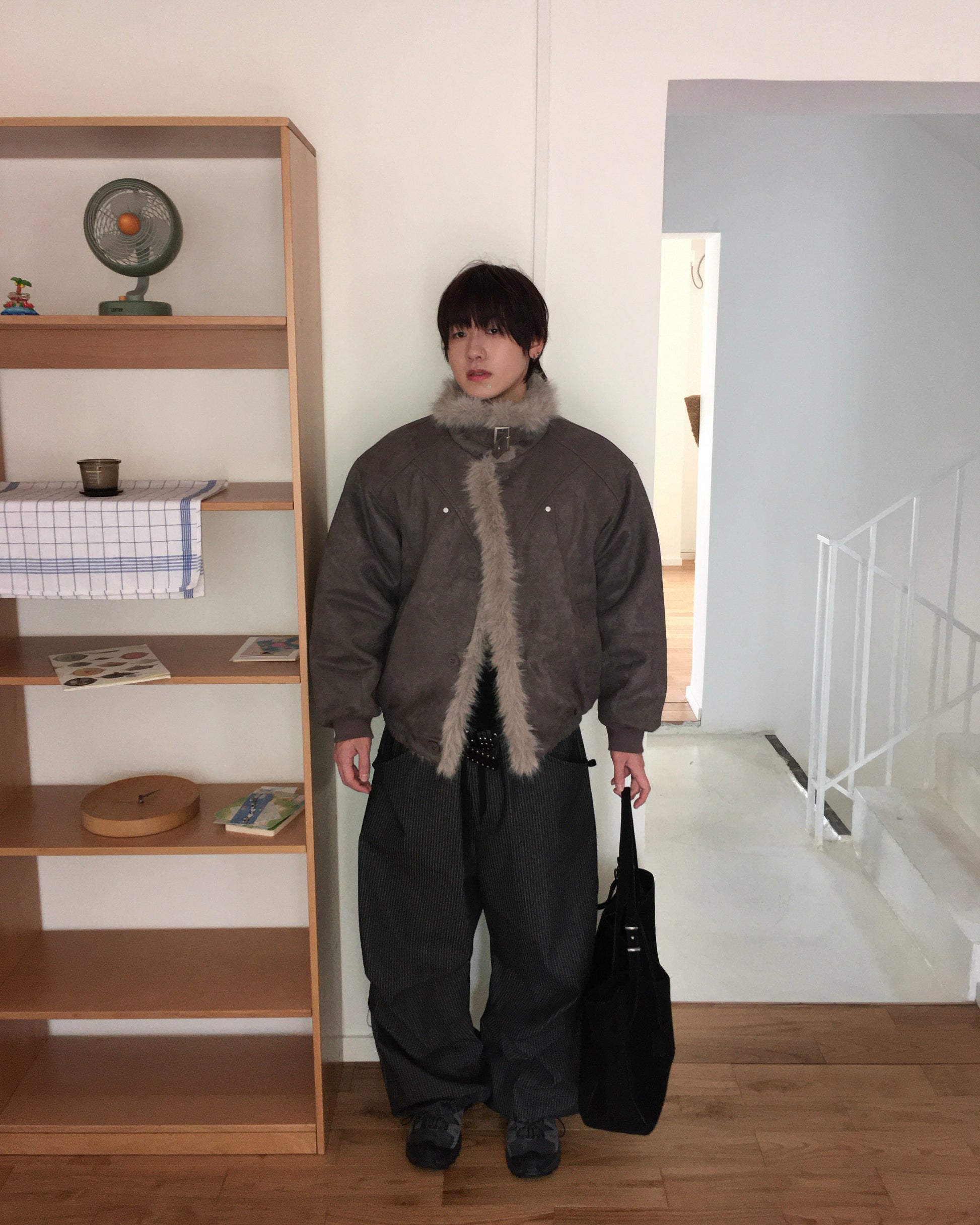 sun striped pants (black)