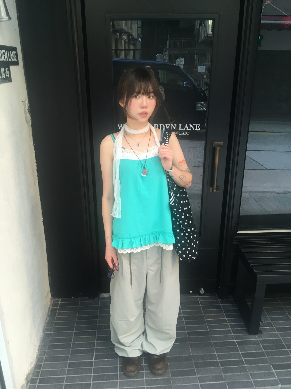 fatigue nylon pants (light khaki)