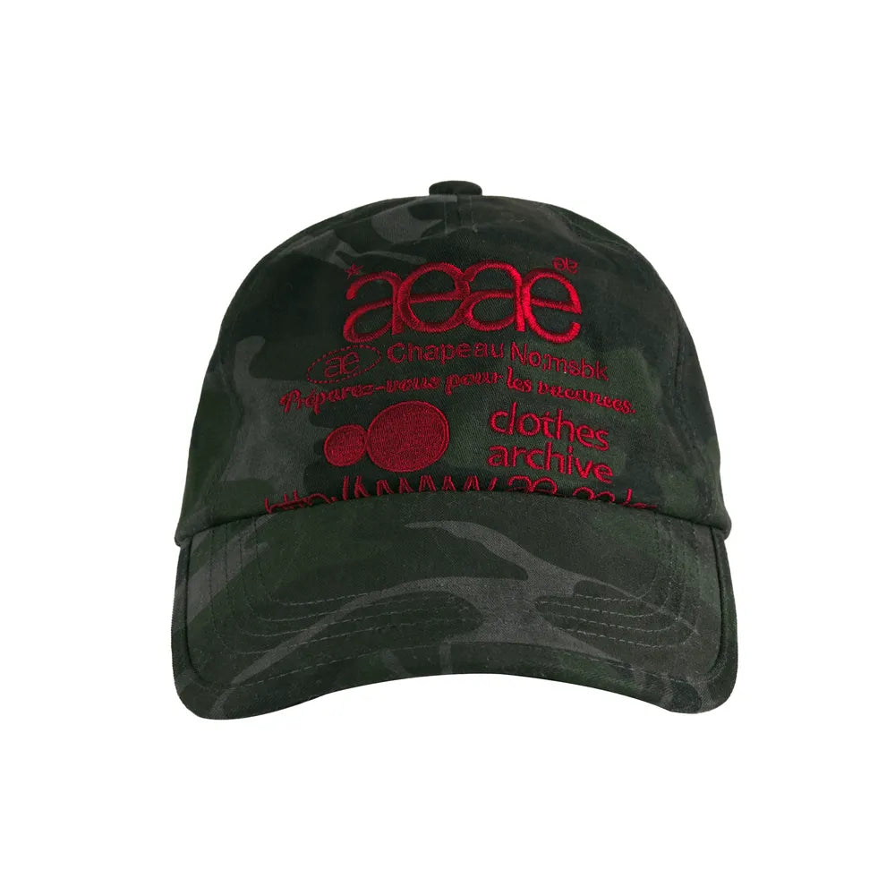 AEAE WEB LOGO CAMO 5 PANNEL CAMP (BLACK)