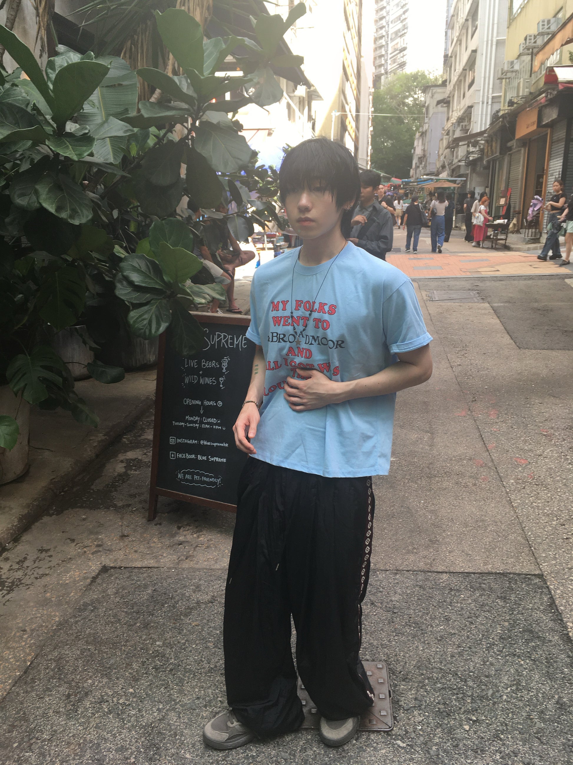 vintage lousy tee (sky blue)