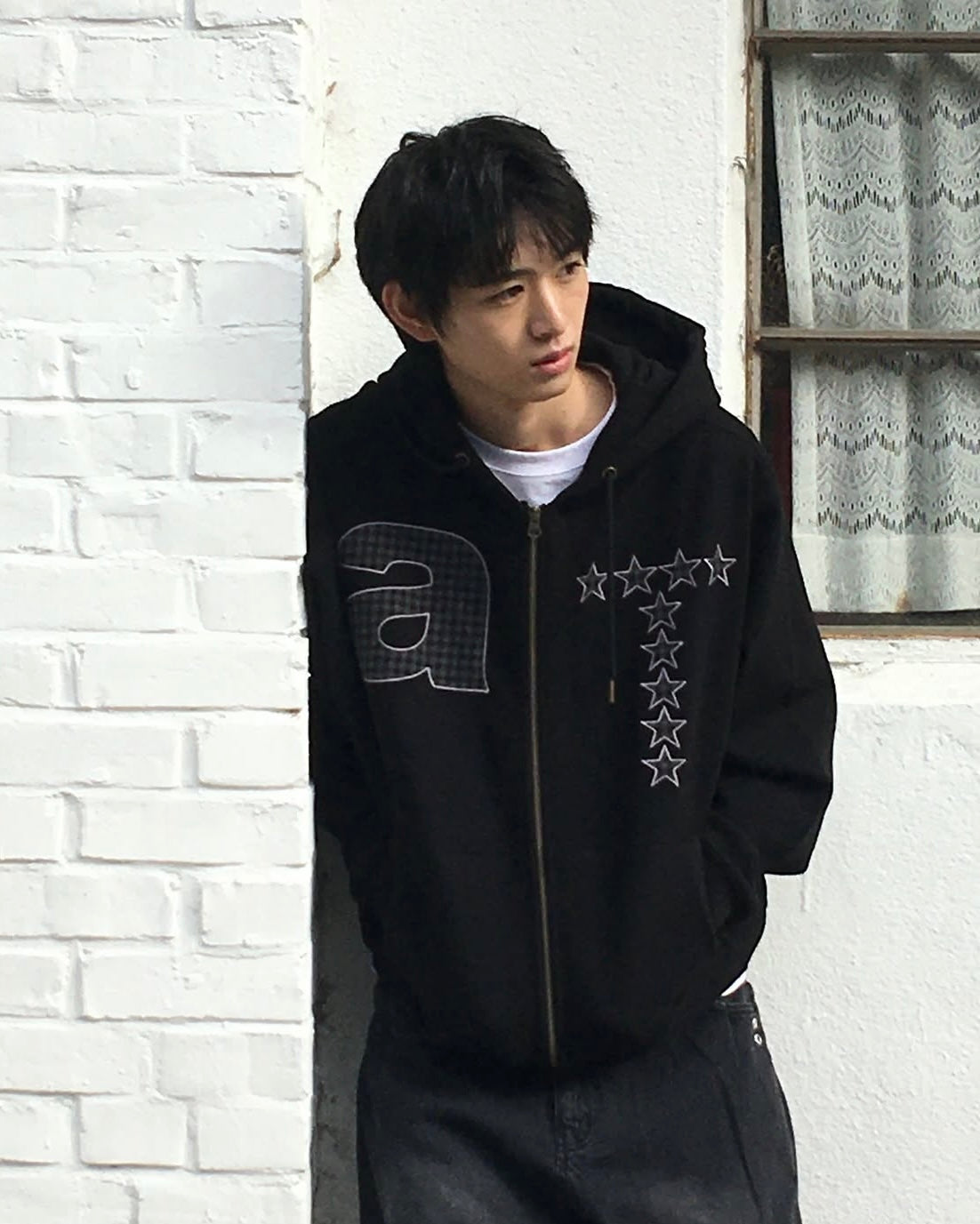 TCM AT HOODED ZIP-UP (BLACK)