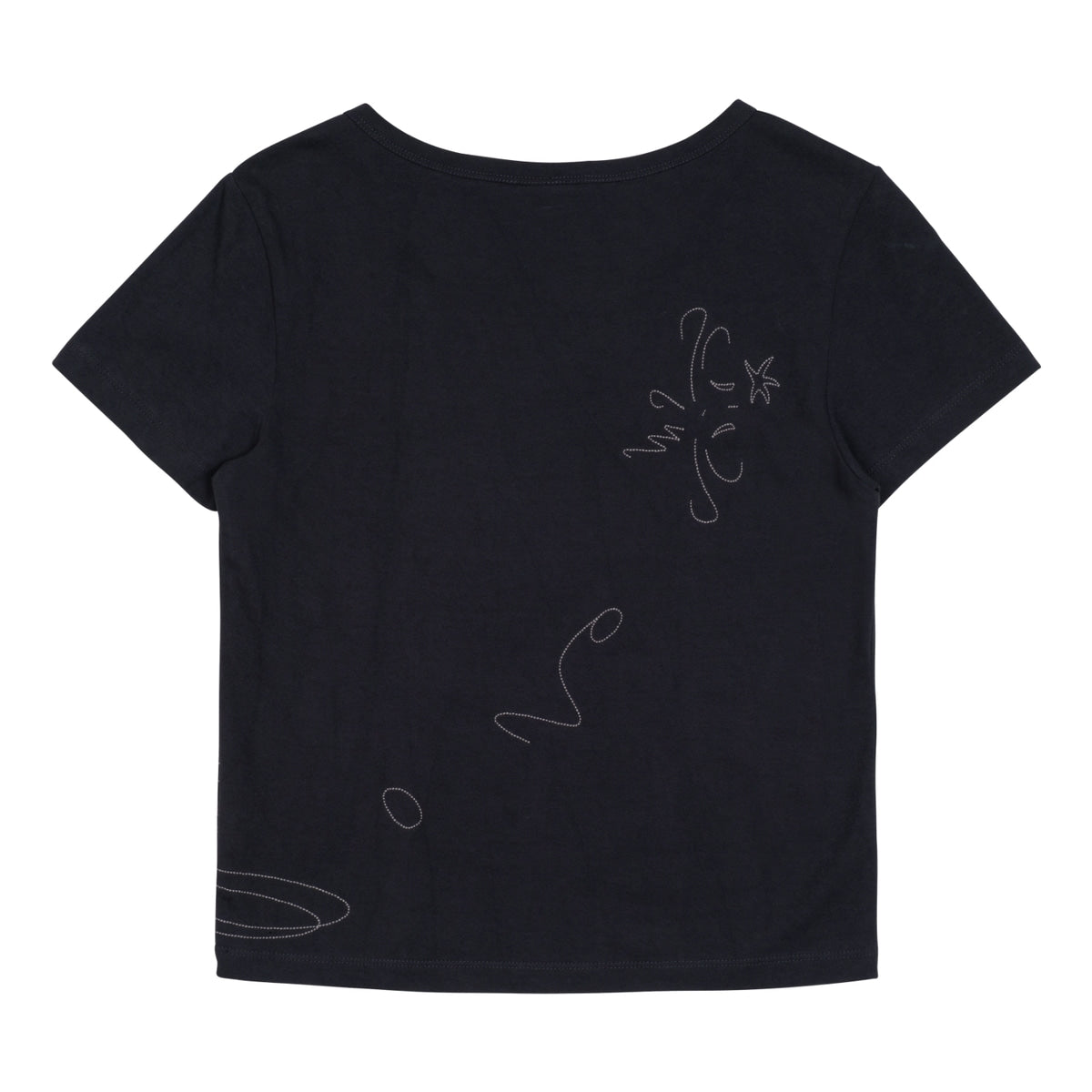 TCM STITCH SIDE HENLY NECK TEE (NAVY)