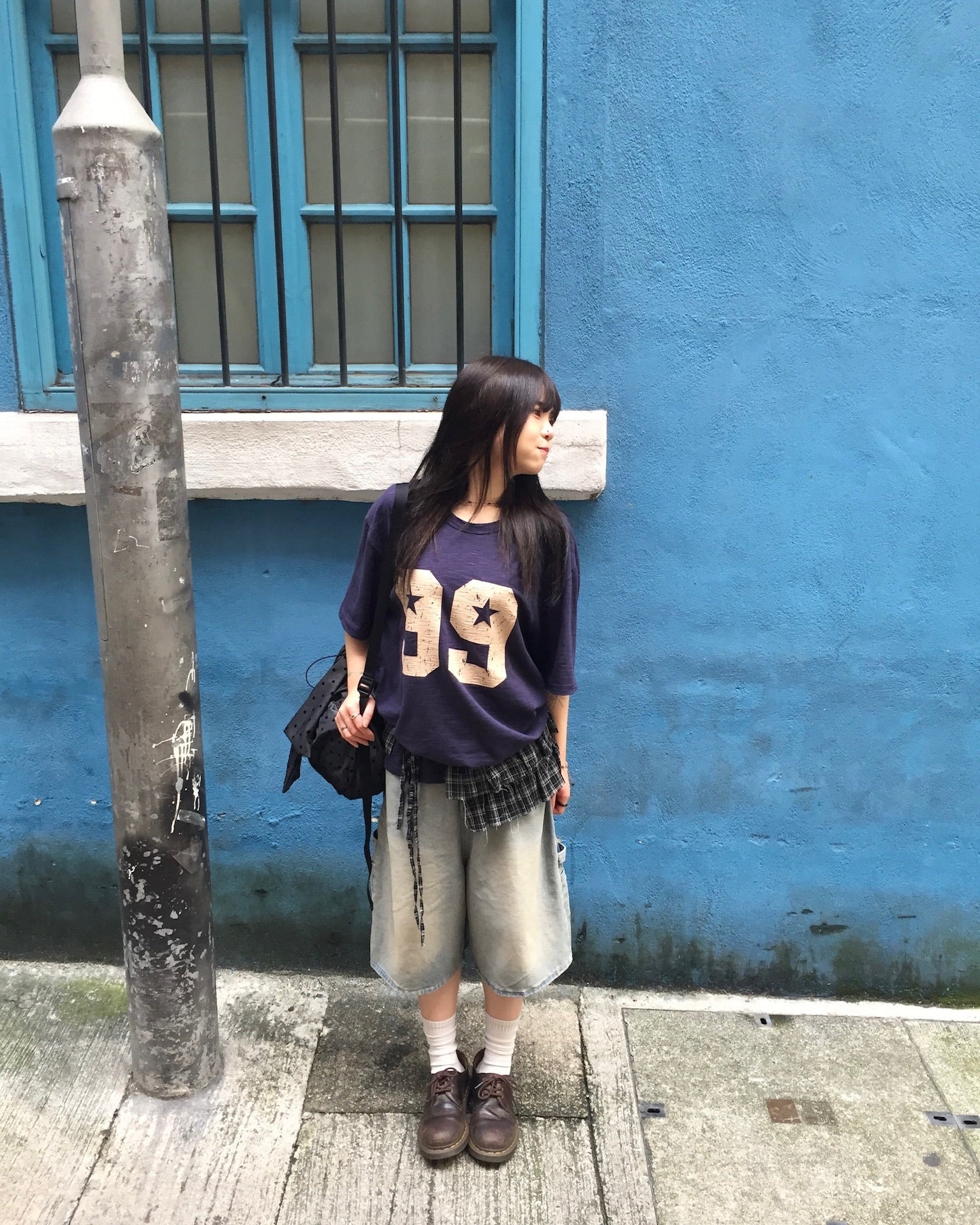 99 painted tee (navy)