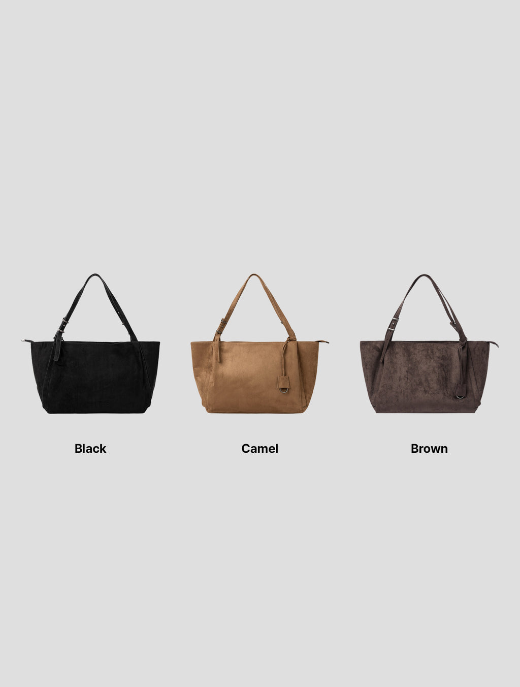 suede shoulder bag (camel)