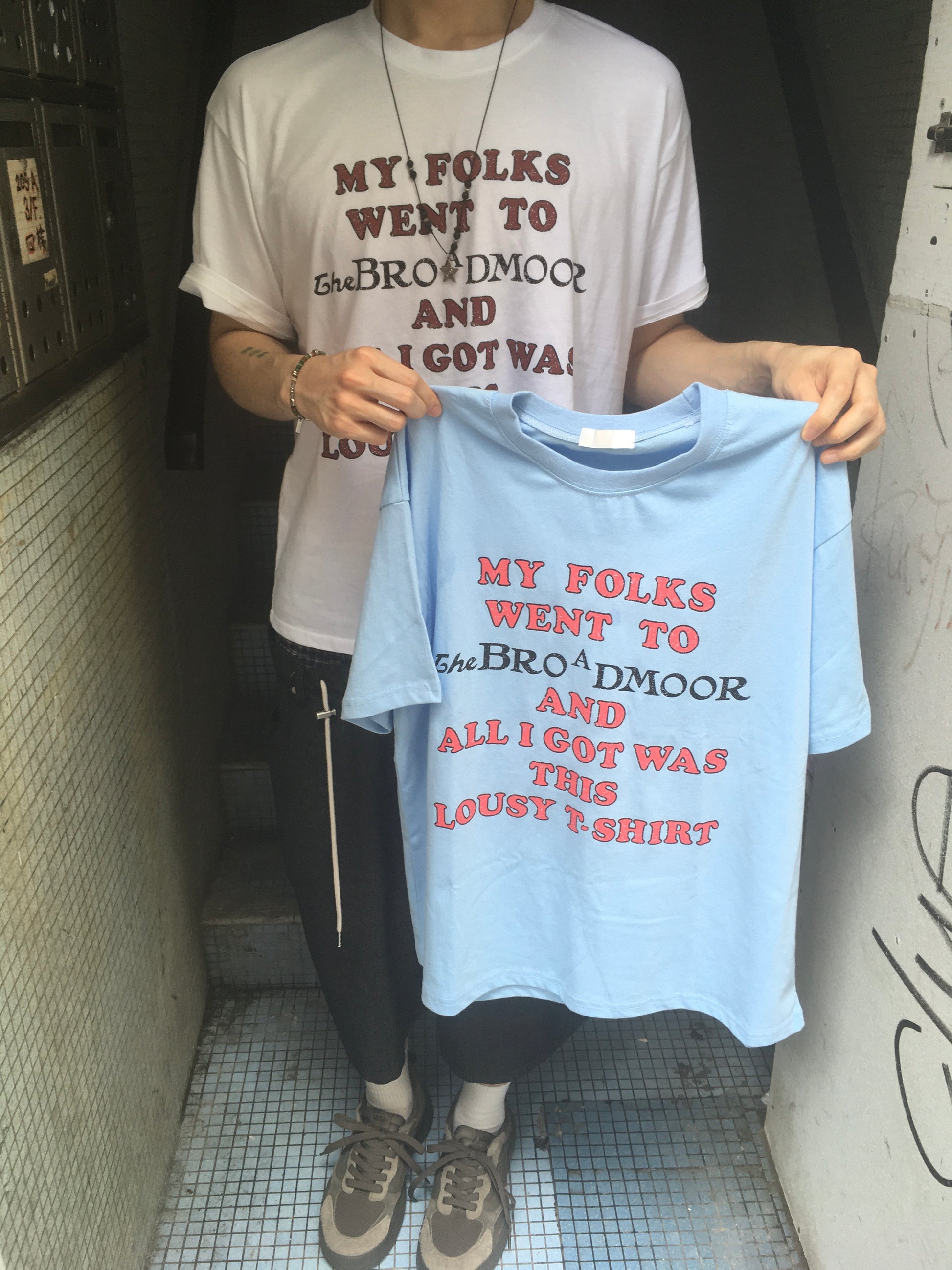 vintage lousy tee (sky blue)