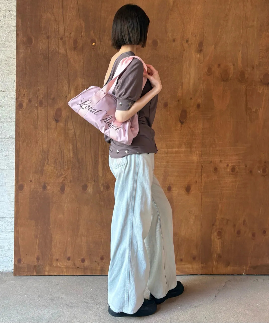 【𝘱𝘳𝘦-𝘰𝘳𝘥𝘦𝘳】SCULPTOR Stud Half Sleeve Sweatshirt Brown