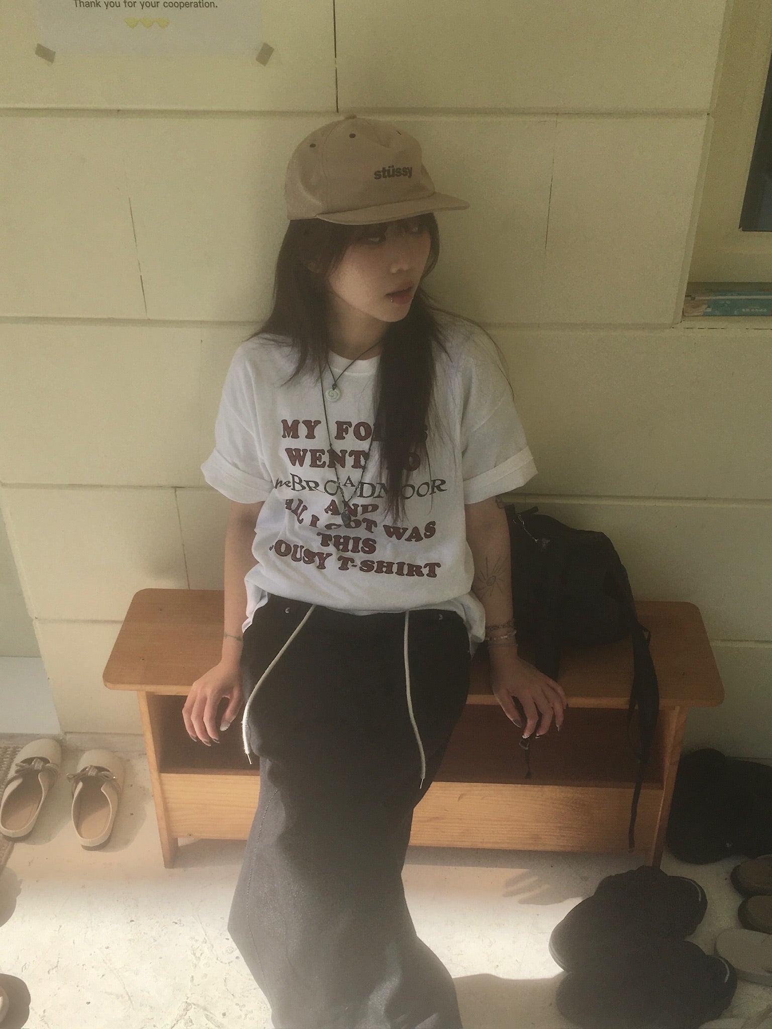 vintage lousy tee (white)