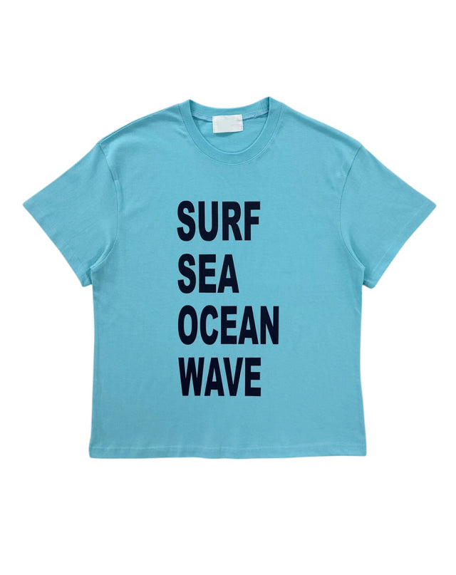 recipe letter tee (ocean)