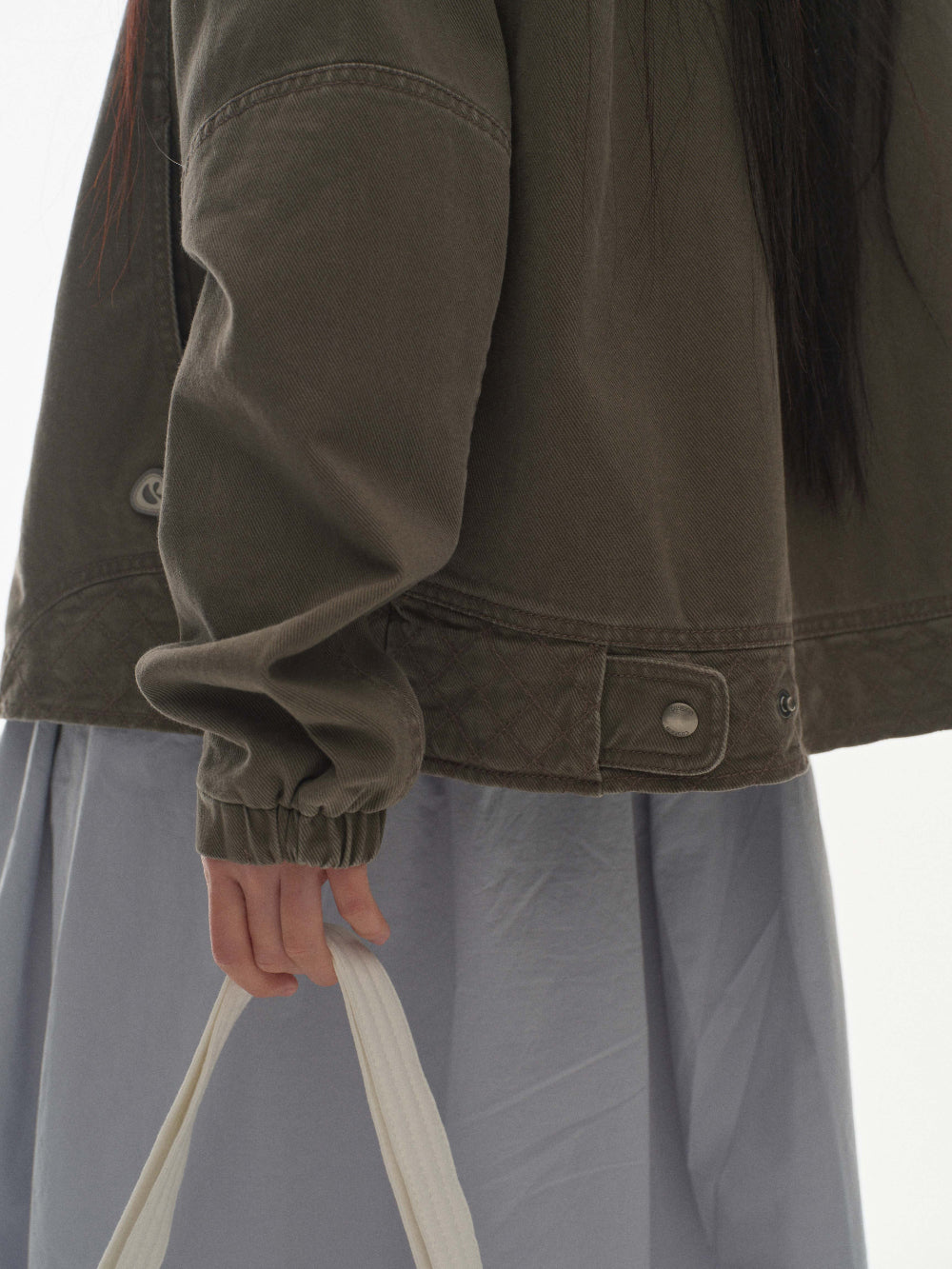 ✪【𝘱𝘳𝘦-𝘰𝘳𝘥𝘦𝘳】coyseio round collar stitch jacket (grey)