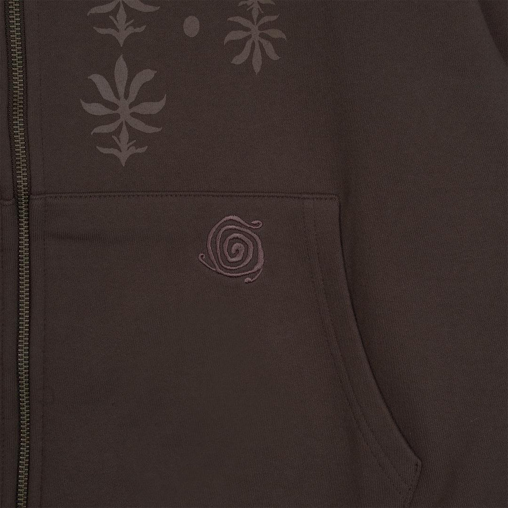 TCM ETHNIC HOODED ZIP-UP (BROWN)