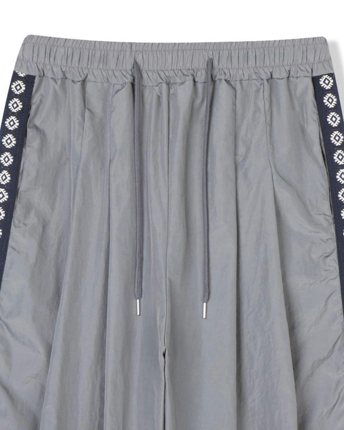 side sun nylon pants (grey)