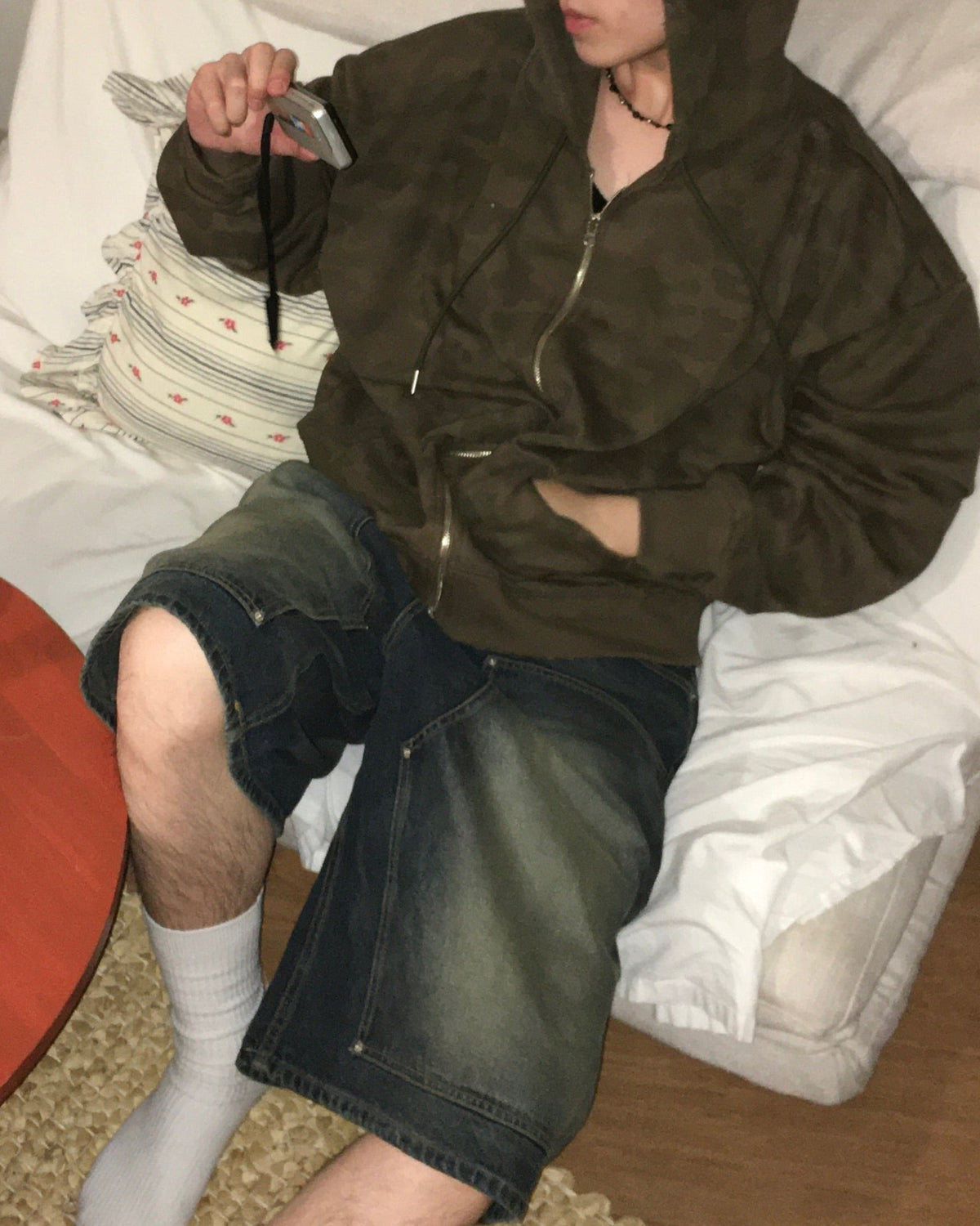 camo damaged jacket
