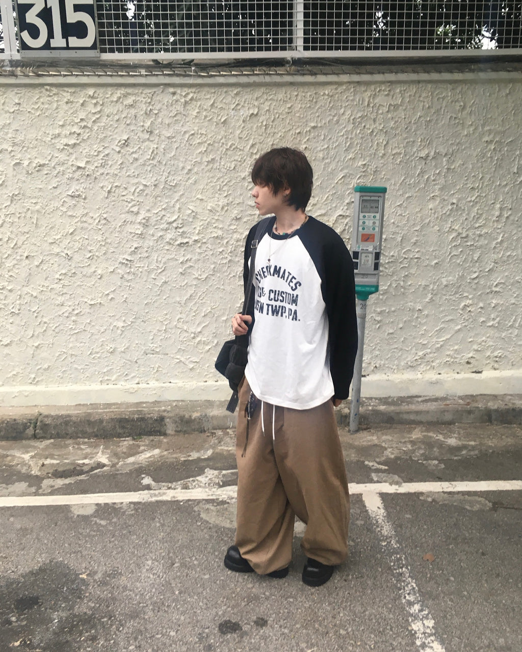 97 patch cotton pants (beige)