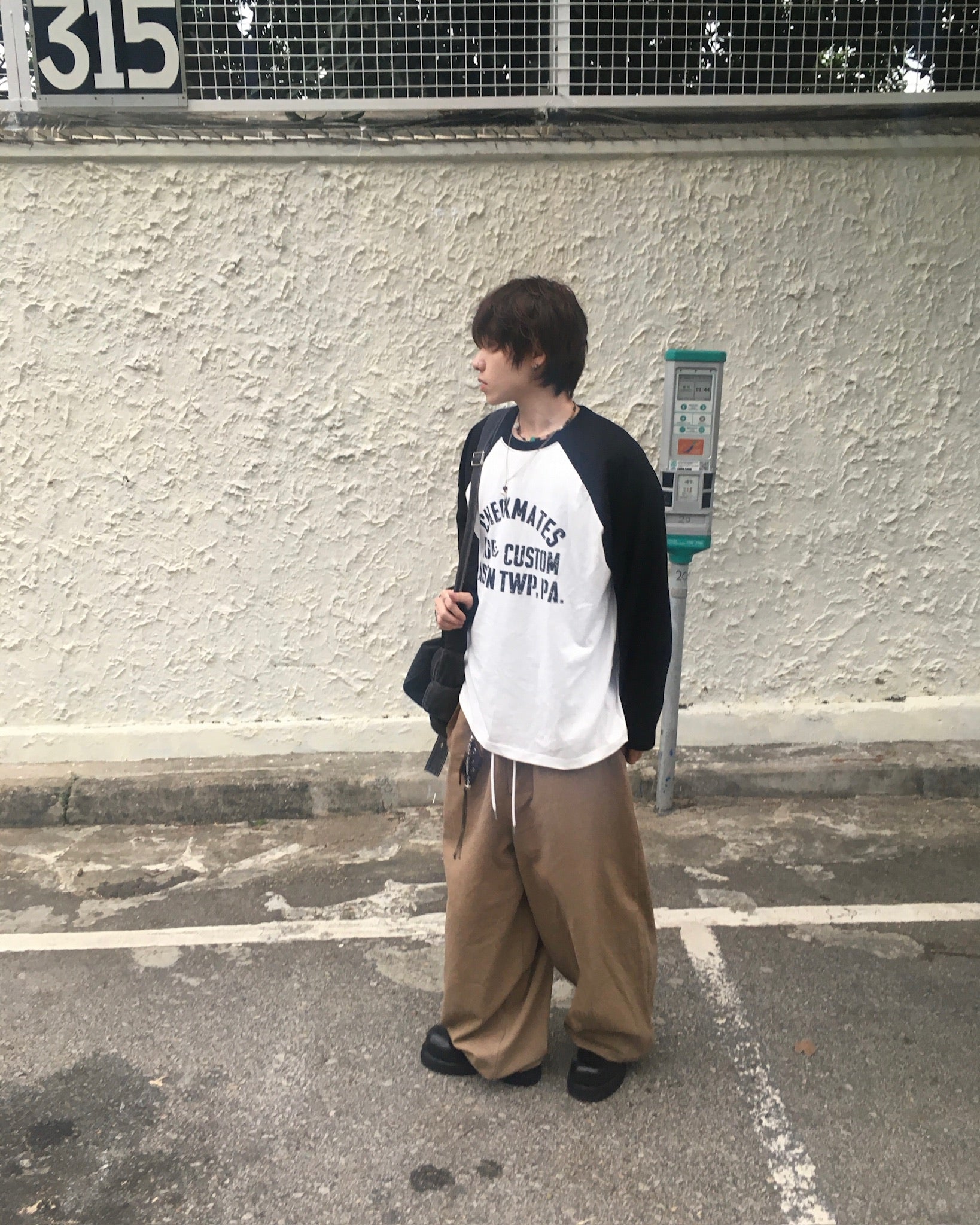 97 patch cotton pants (beige)