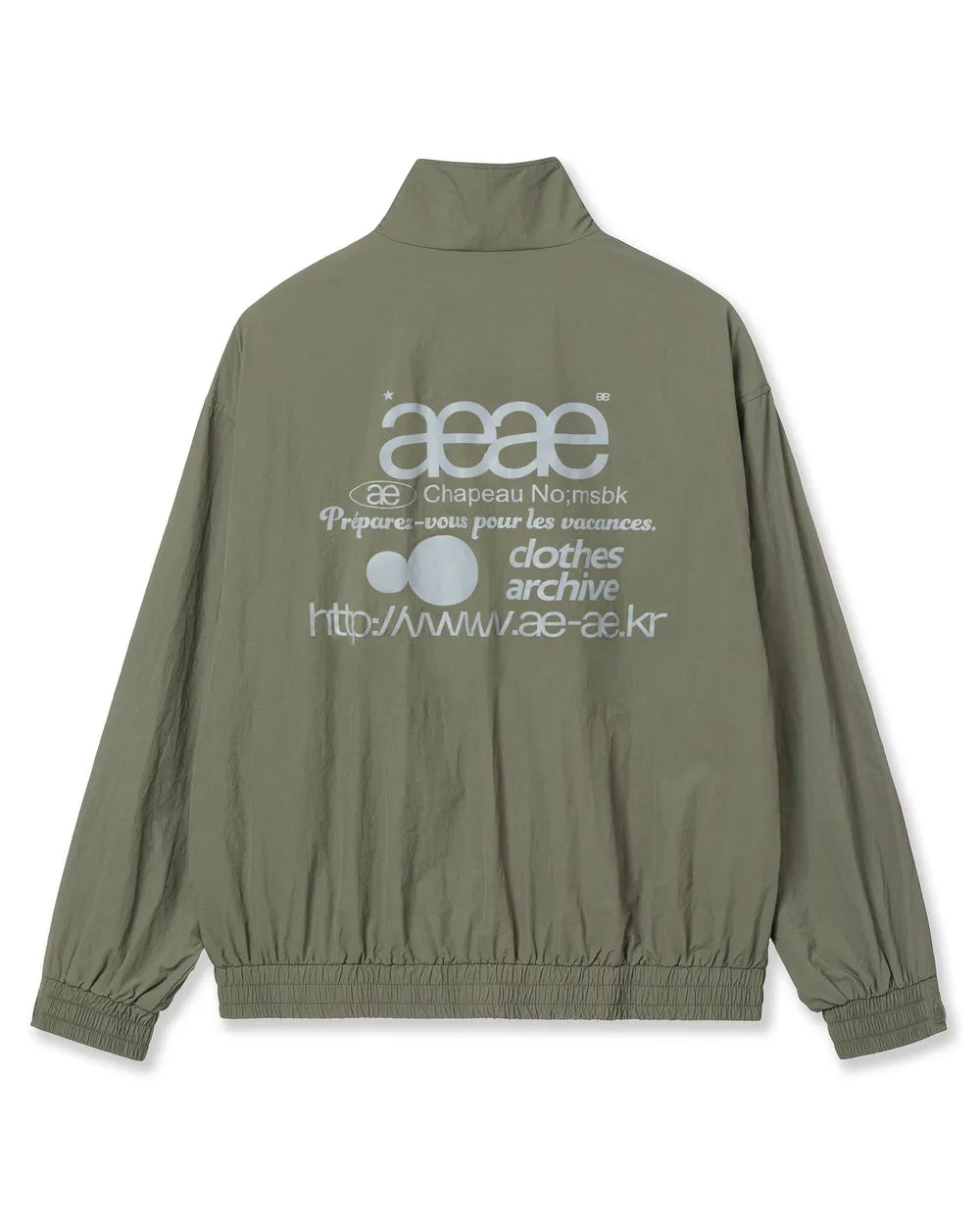 AEAE WEB LOGO TEAM JACKET (KHAKI)