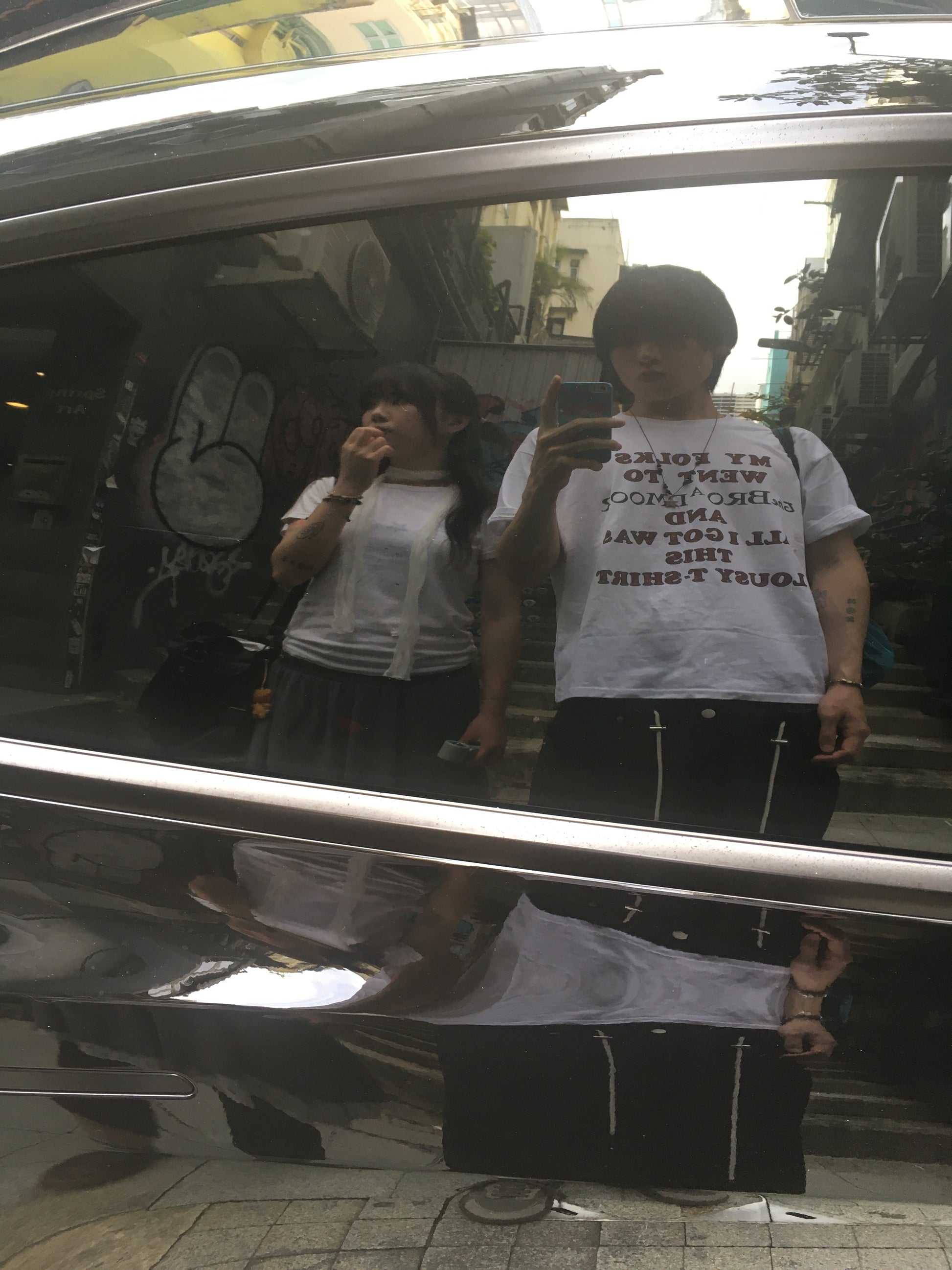 vintage lousy tee (white)