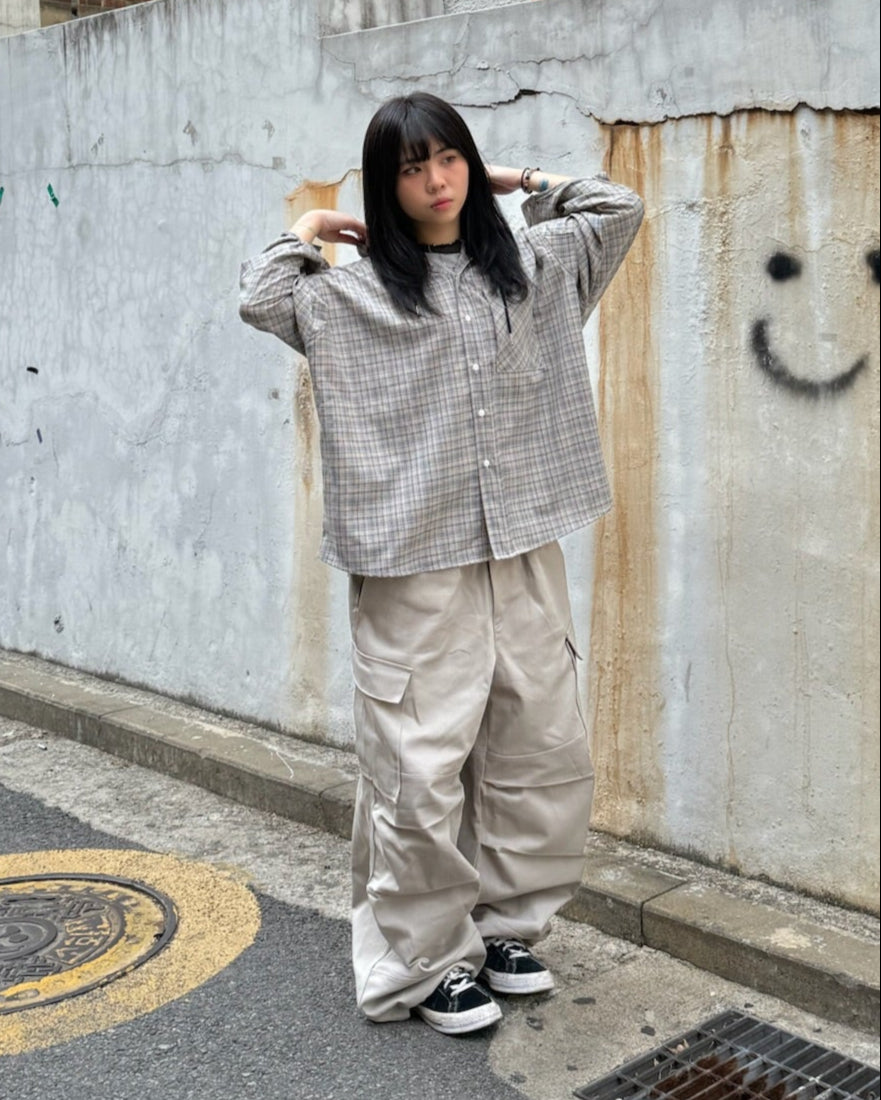(in stock) double knee cargo pants