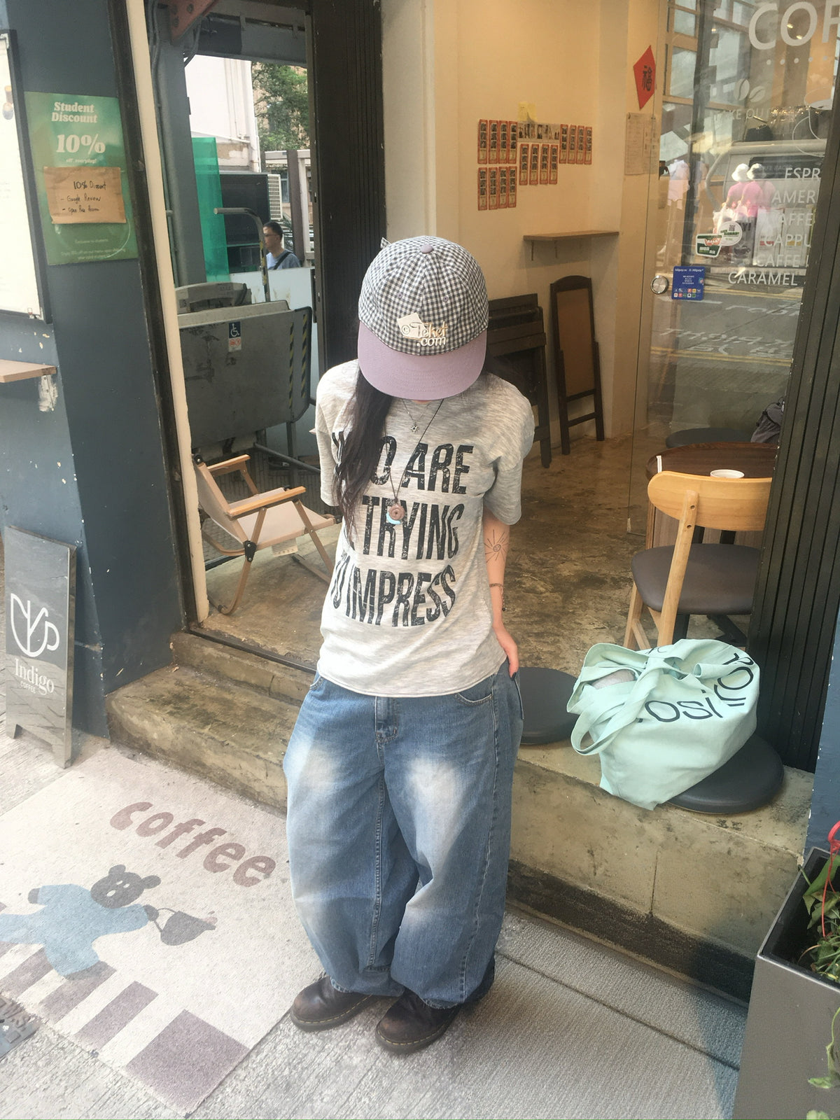 impress slub tee (grey)