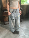 (★best) destroyed denim pants