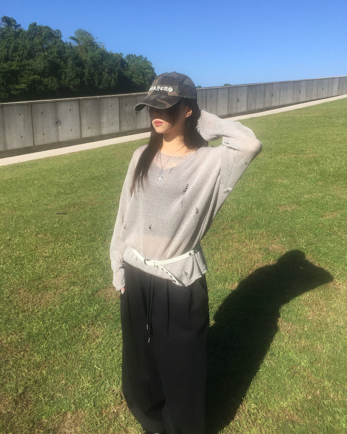 camo gothic cap