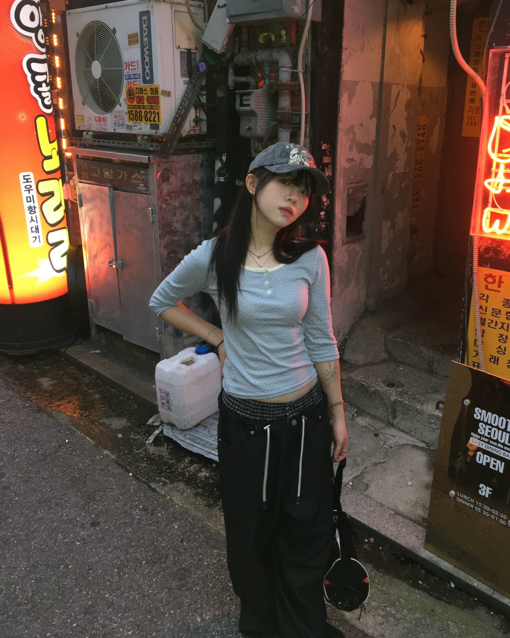star 7 sleeve top (sky blue)