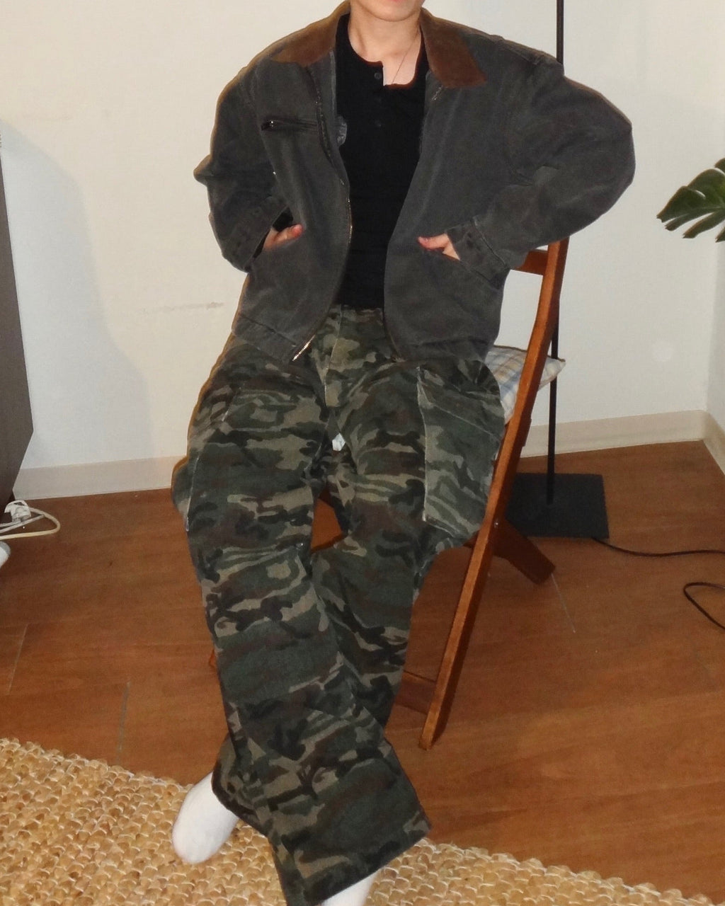 (in stock) camo work pants