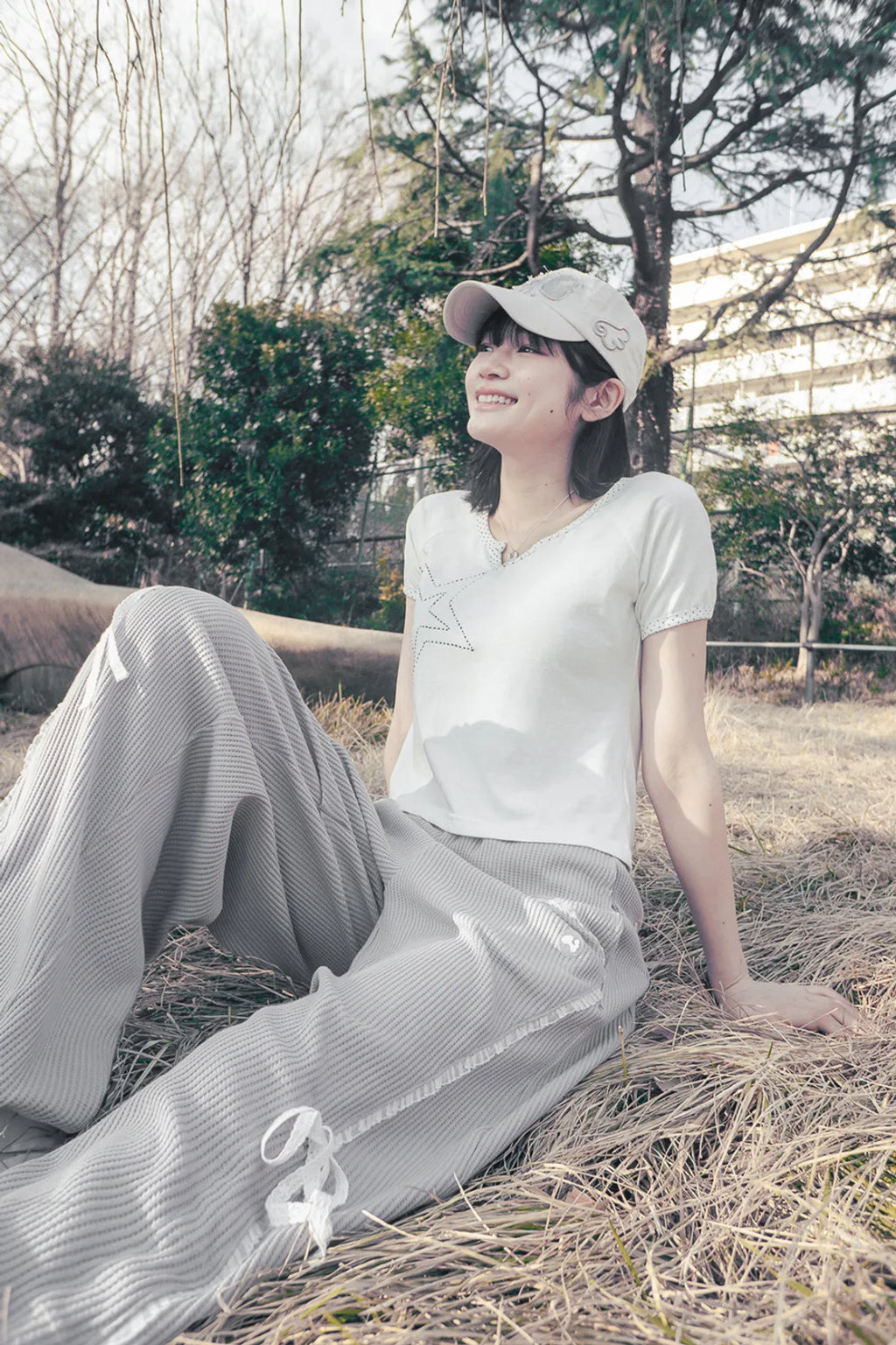 HUGYOURSKIN RACE JOGGER PANTS (GREY)
