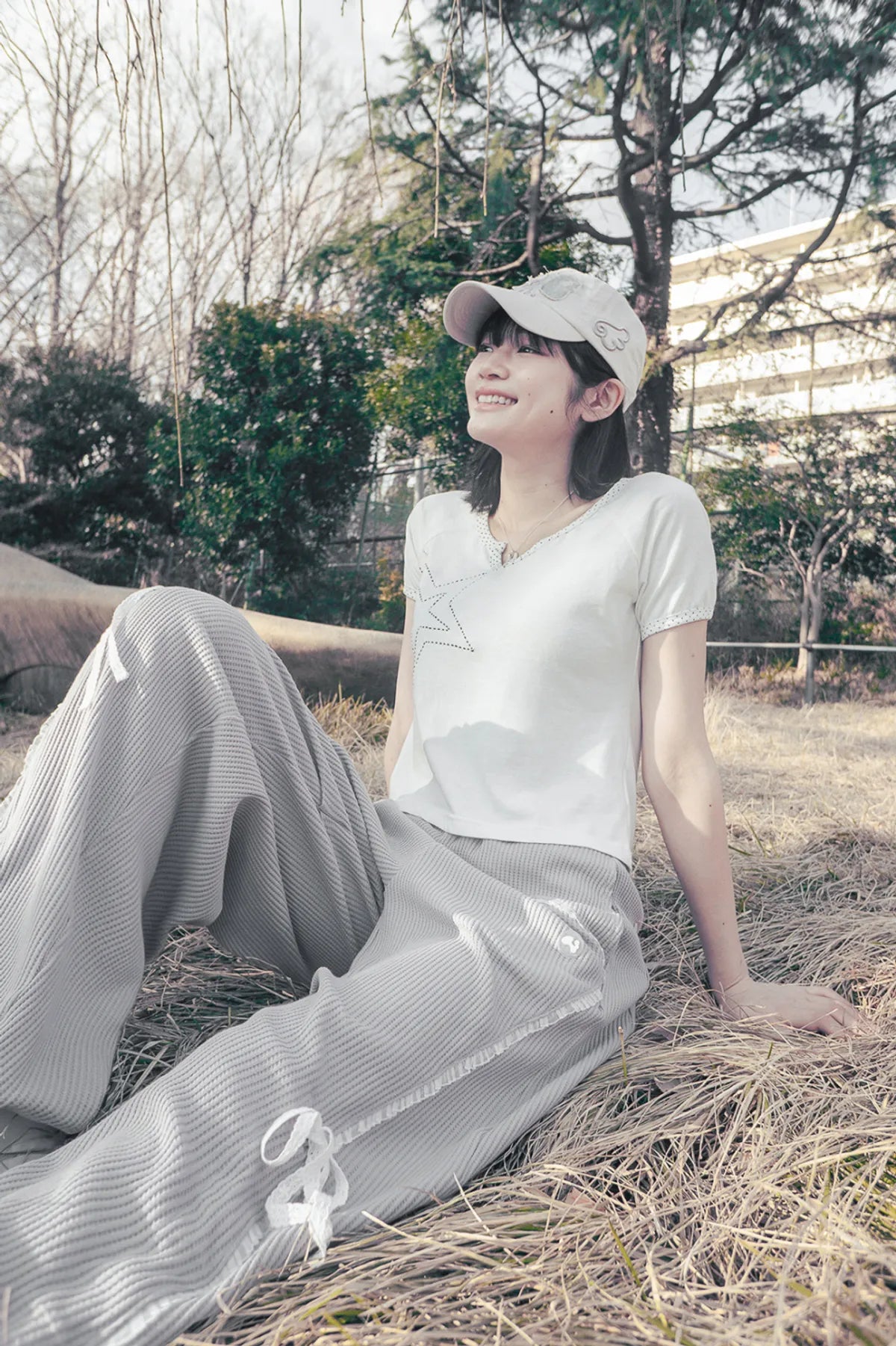 HUGYOURSKIN RACE JOGGER PANTS (GREY)