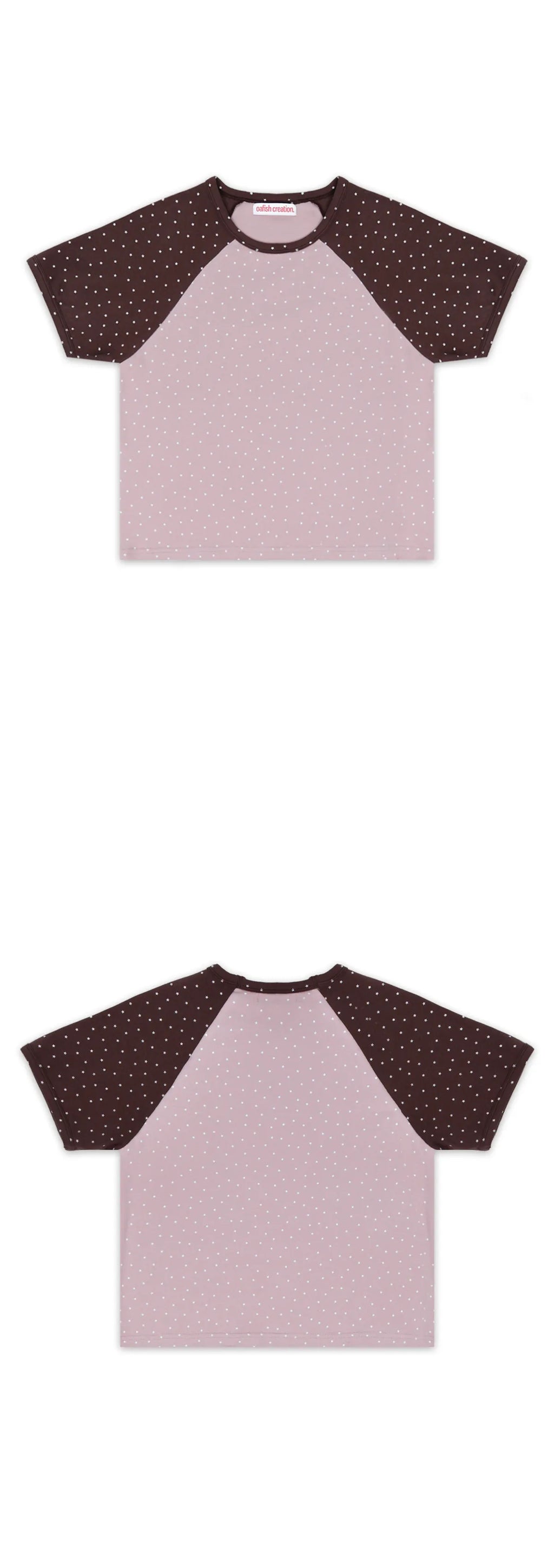 【𝘱𝘳𝘦-𝘰𝘳𝘥𝘦𝘳】OAFISH Mini Star Raglan T-Shirt (Pink)