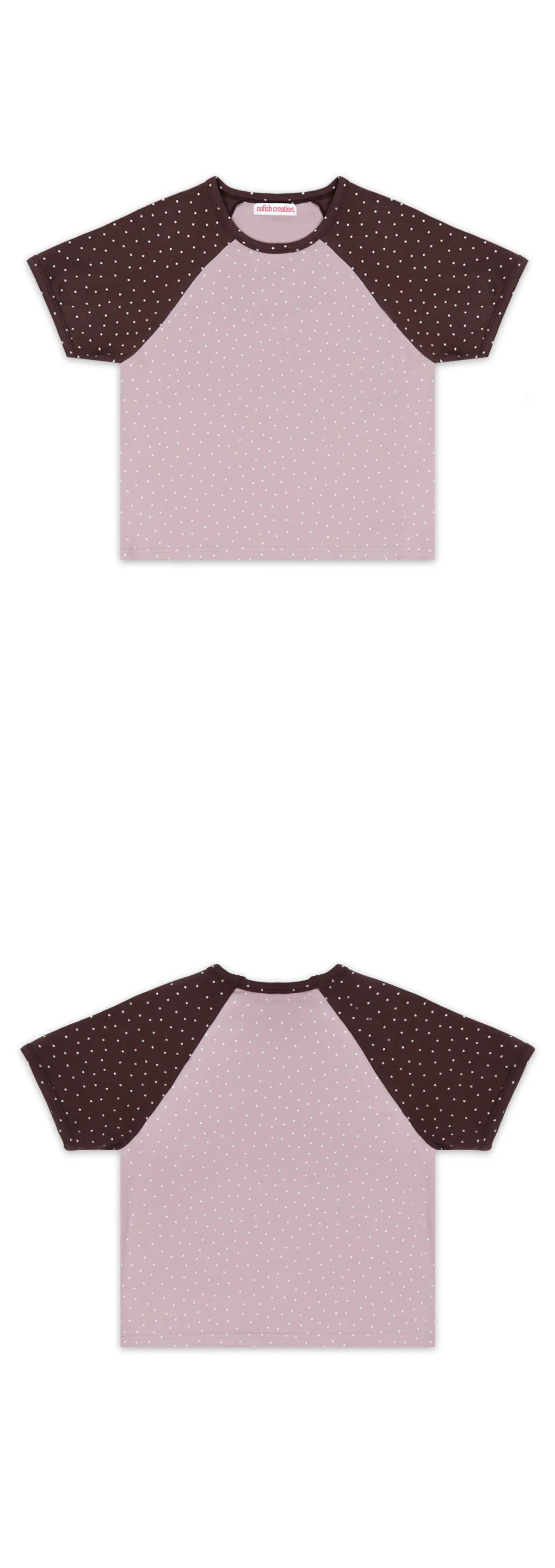 【𝘱𝘳𝘦-𝘰𝘳𝘥𝘦𝘳】OAFISH Mini Star Raglan T-Shirt (Pink)