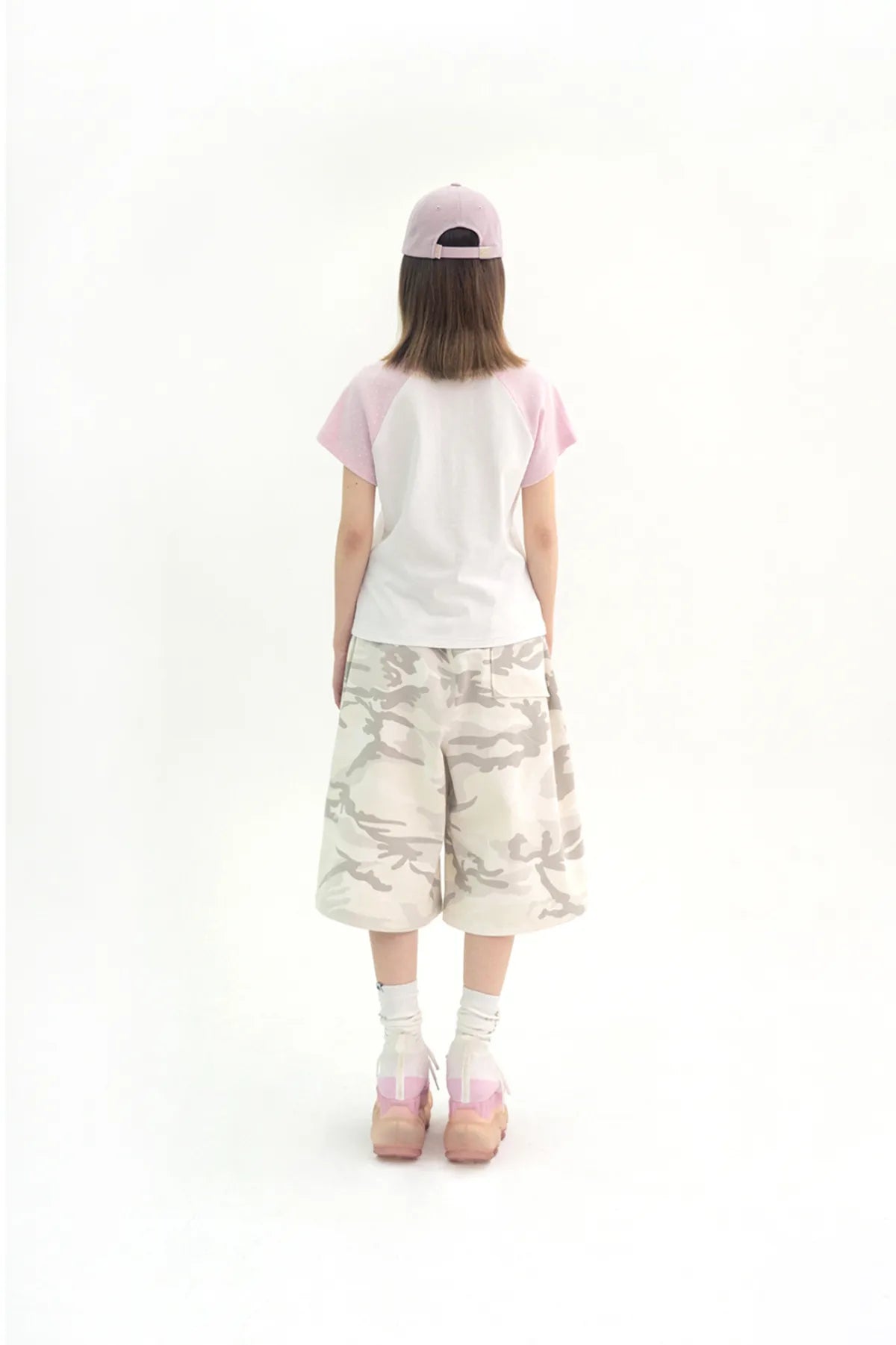 HUGYOURSKIN CAMO KORILAKKUMA BERMUDA PANTS (GREY)