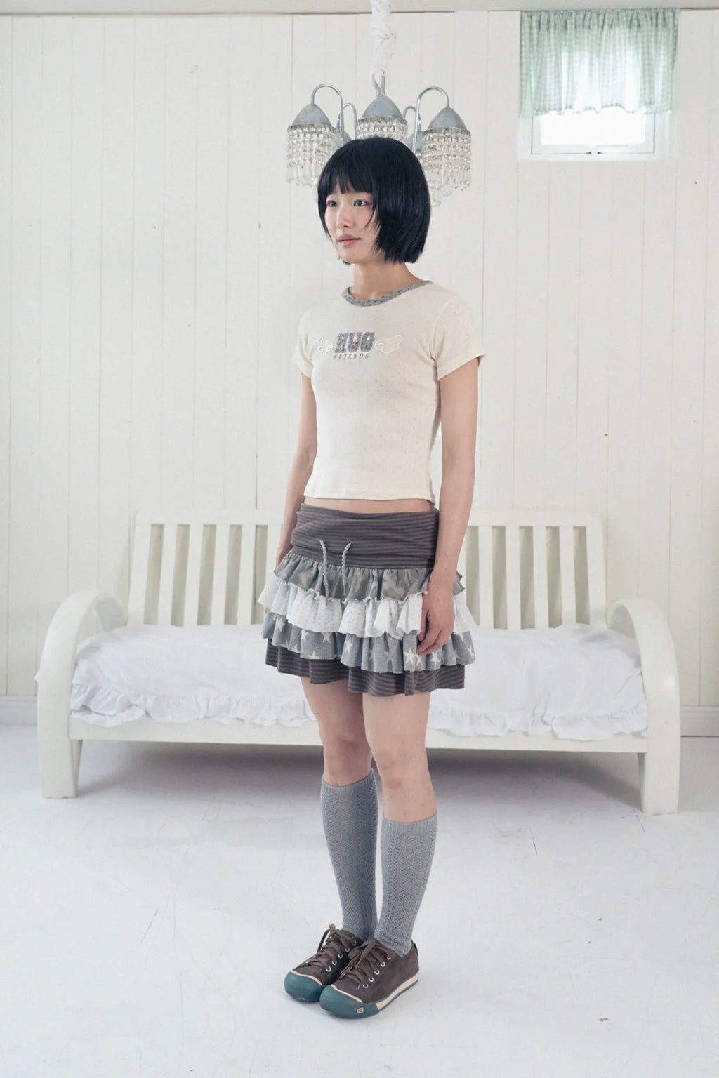 HUGYOURSKIN HUG FRIENDS TEE (LEMON)