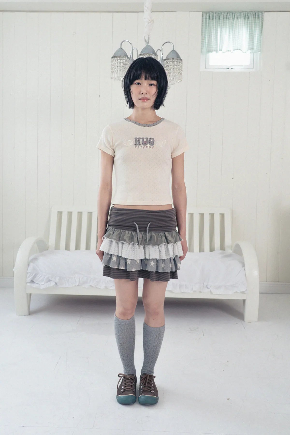 HUGYOURSKIN HUG FRIENDS TEE (LEMON)